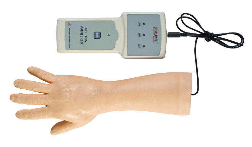 High durability Electronic venipuncture training arm with alarm instrument