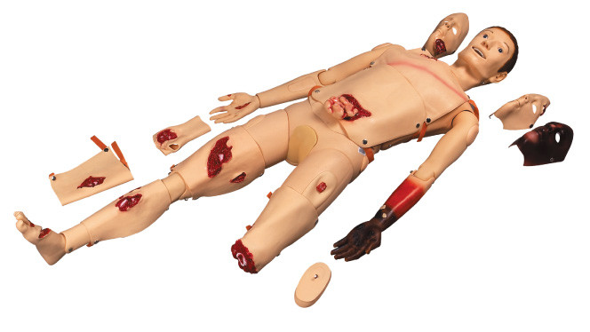 Advanced Human Trauma Simulator with PVC , First Aid Mannequin for Enswathement