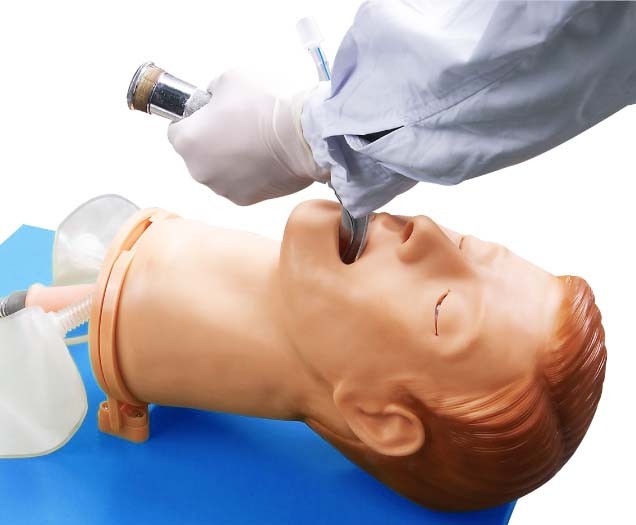 Fully Functional Airway Training Manikins with Color Liquid Crystal Display